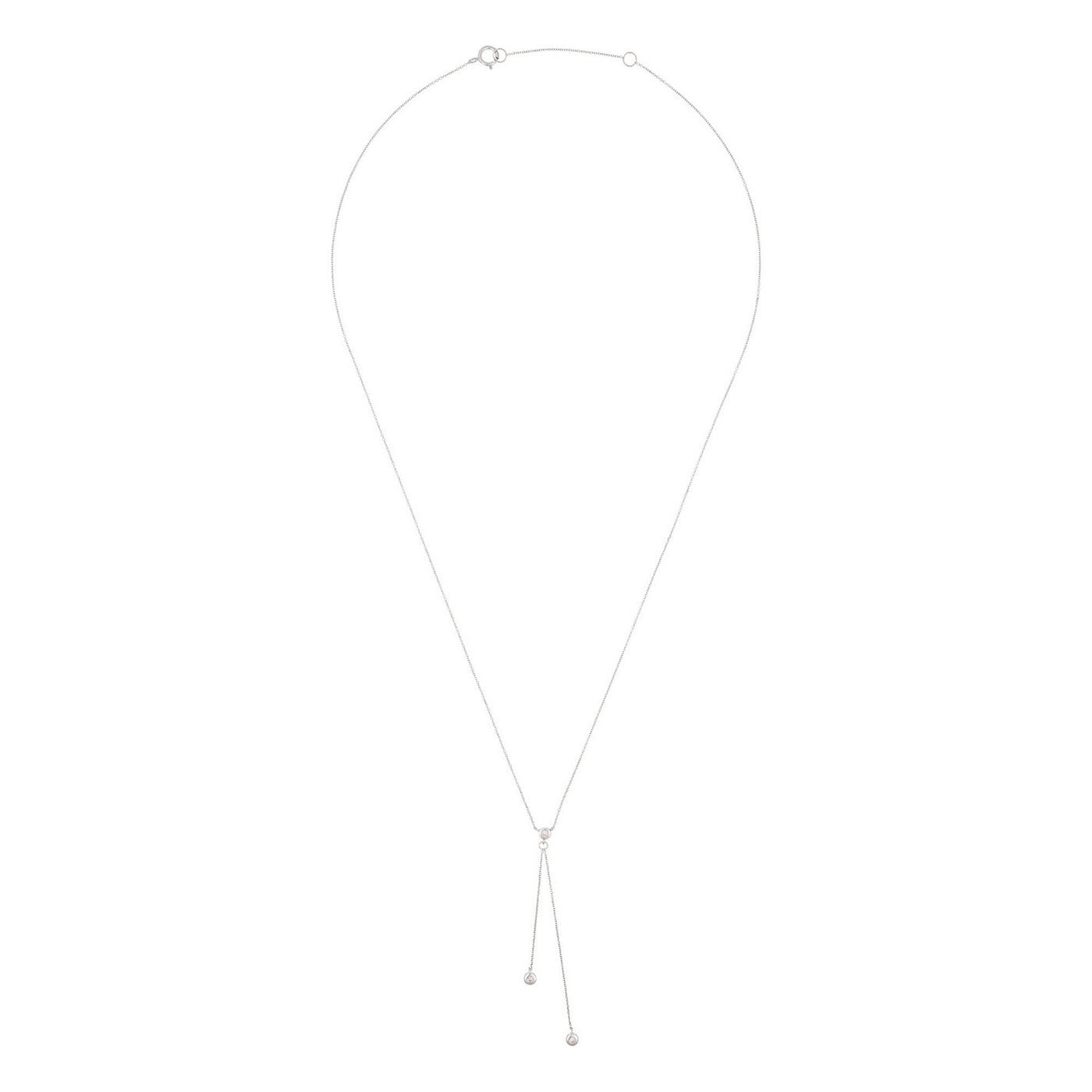 "Cordou" necklace D0.05/3 - 375/1000 White Gold