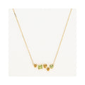 Collier "Colorama" Citrine Peridot 0,91/5 - Or Jaune 375/1000