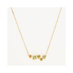 Collier "Colorama" Citrine Peridot 0,91/5 - Or Jaune 375/1000