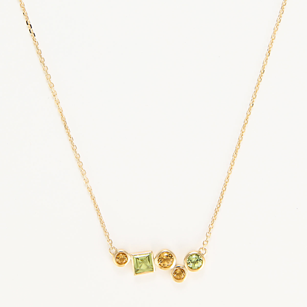 Collier "Colorama" Citrine Peridot 0,91/5