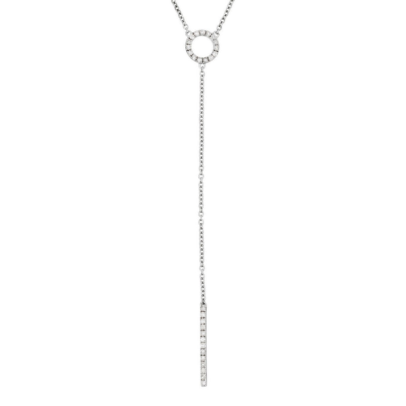 Collier "Brescia" D 0,154/28 - Or Blanc 375/1000