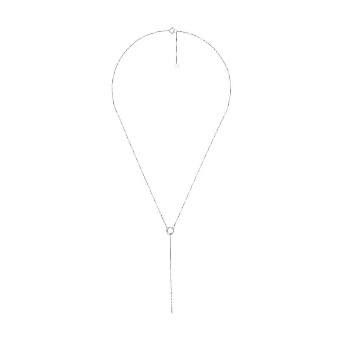 "Brescia" Necklace D 0,154/28 - White Gold 375/1000