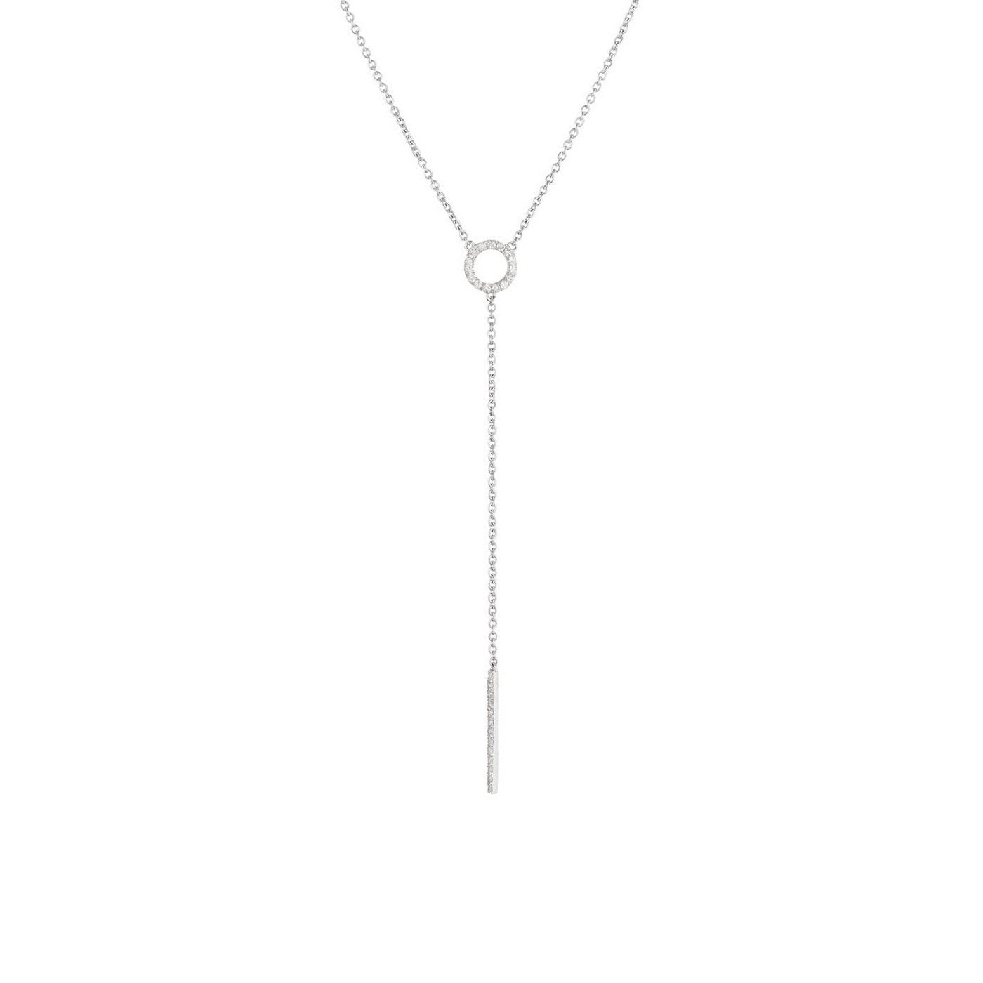 "Brescia" necklace D 0.154/28 - 375/1000 White Gold