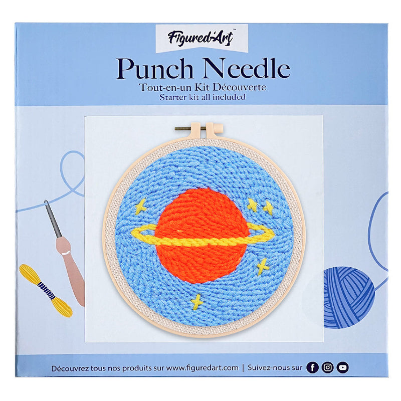 Punch Needle Planète Saturne