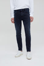 Jean Drop Cropped - Blue/Black - Homme