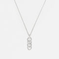 Collier "Ronds Entrelacés" D0,05/28 - Or Blanc 375/1000