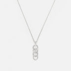 Collier "Ronds Entrelacés" D0,05/28 - Or Blanc 375/1000