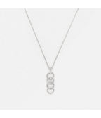 Collier "Ronds Entrelacés" - D0,05/28 - Or Blanc