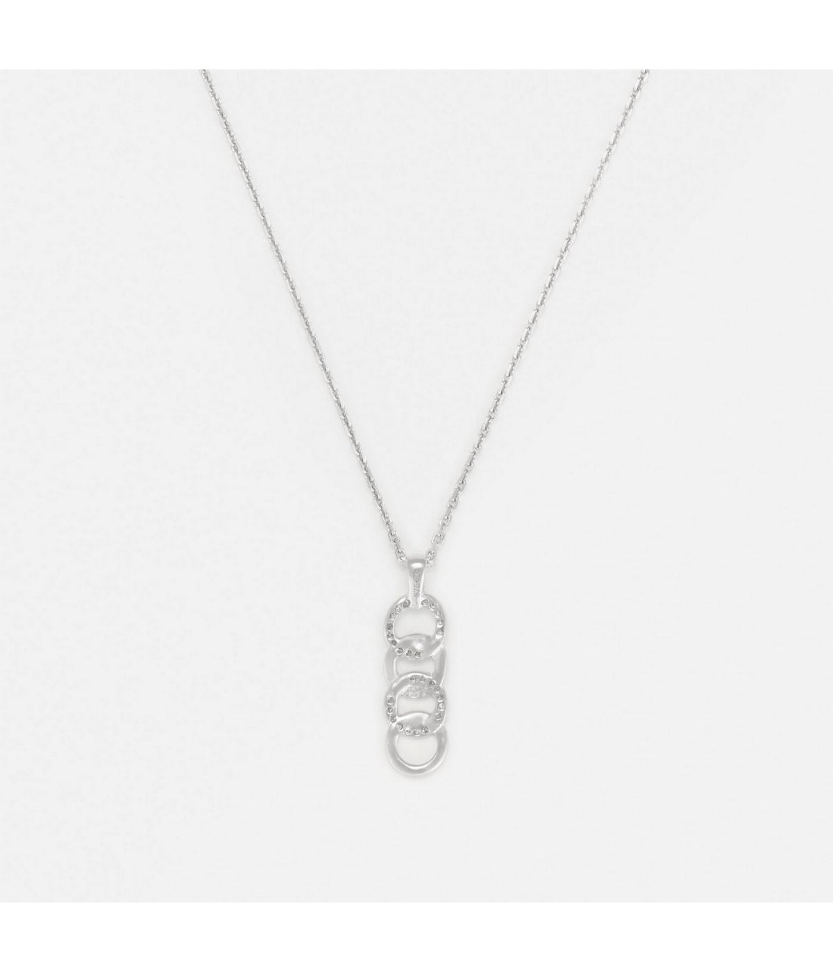 Collier "Ronds Entrelacés" - D0,05/28 - Or Blanc