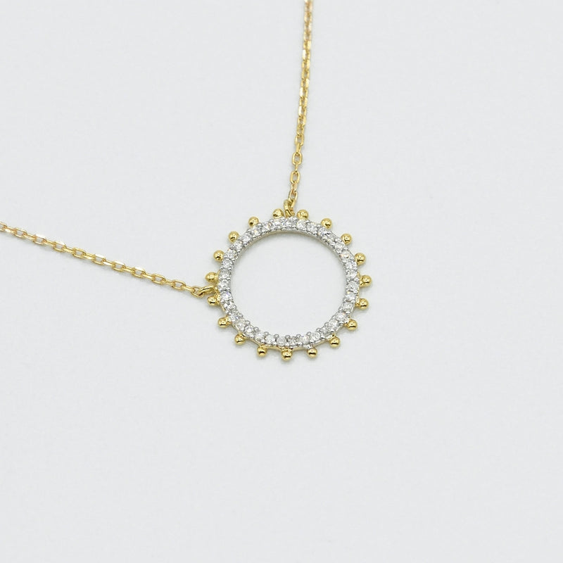 Collier "Assia" D0,096Ct/35 - Or Jaune