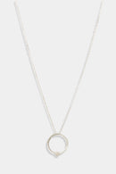 Necklace "Aillani" D0,02Ct/7 - Gold Blanc 375/1000