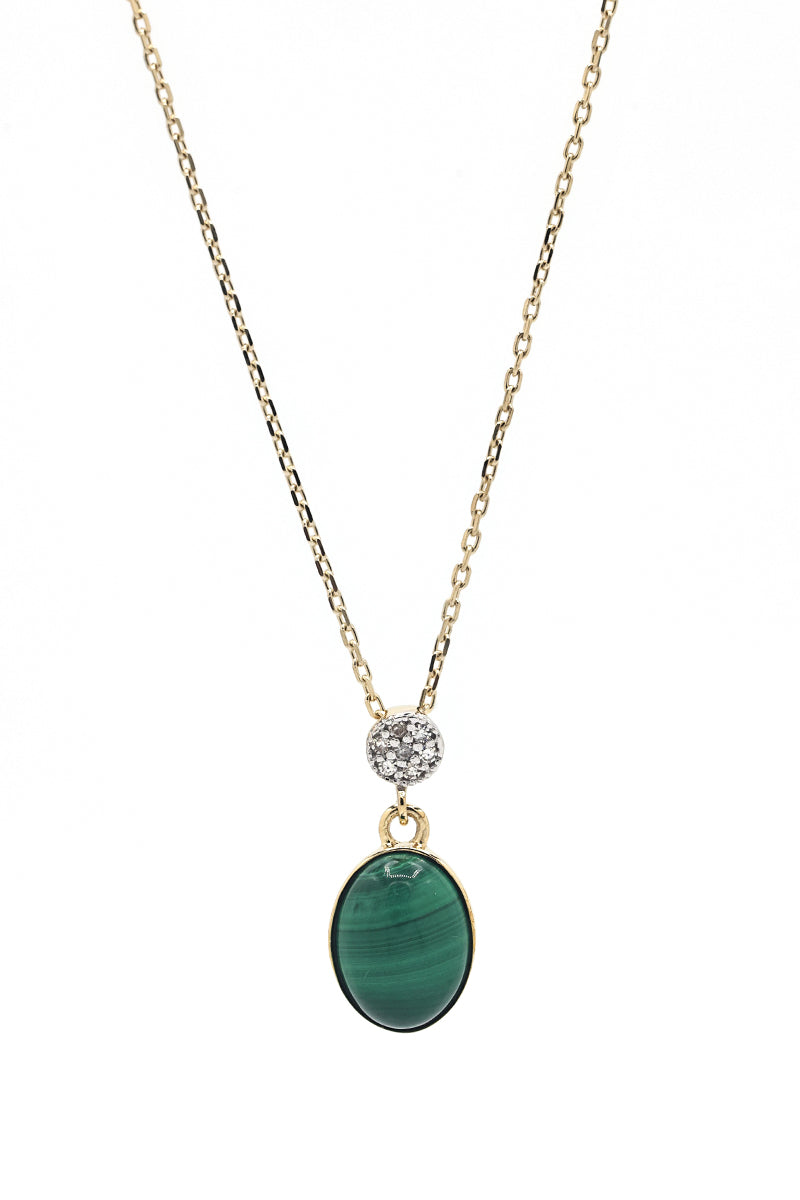 Collier Goute De Malachite