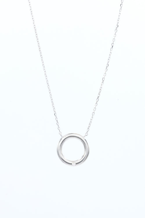 Collier "Cosmina" D0,007/1 - Or Blanc 375/1000