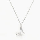 Collier "Bloom" D0,05/19 - Or Blanc 375/1000