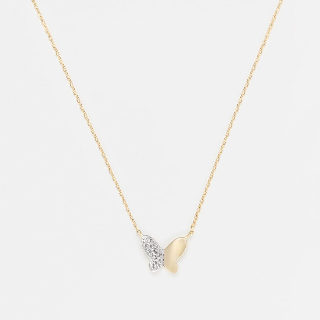 "Bloom" Necklace D0.05/19 - 375/1000 Yellow Gold
