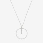"Prodigious Circle" Necklace D0.03/9 - 375/1000 White Gold