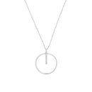 Cercle Prodigieux" diamond necklace 0.03/9 - Gold Blanc 375/1000