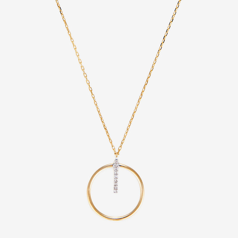 Necklace "Cercle Prodigieux" D0,03/9 - Yellow gold 375/1000