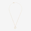 Cercle Prodigieux" necklace 0.03/9 diamond - 375/1000 yellow gold
