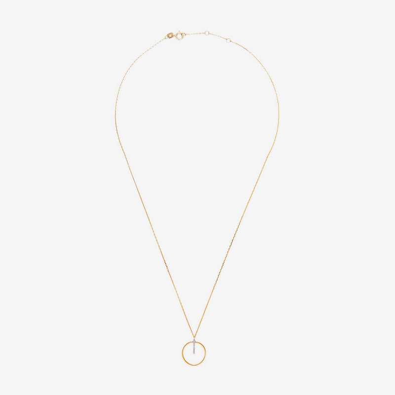 Necklace "Cercle Prodigieux" D0,03/9 - Yellow gold 375/1000