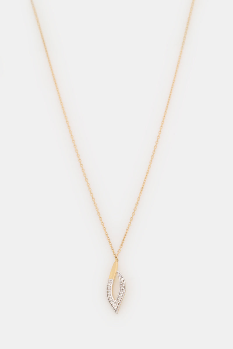 "Antonella" necklace D0.06/18 - 375/1000 Yellow Gold
