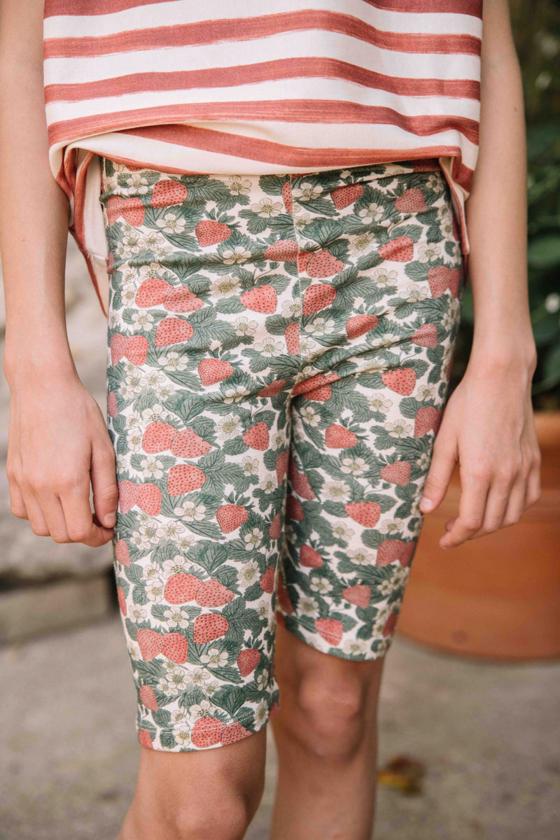 Cycliste Jeannie Fraises