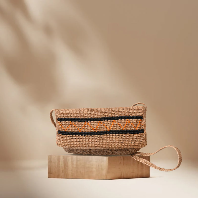 Cyrielle Bag - Brown & Black & Orange