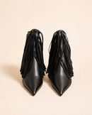 Padma Ankle Boot In Black Lambskin