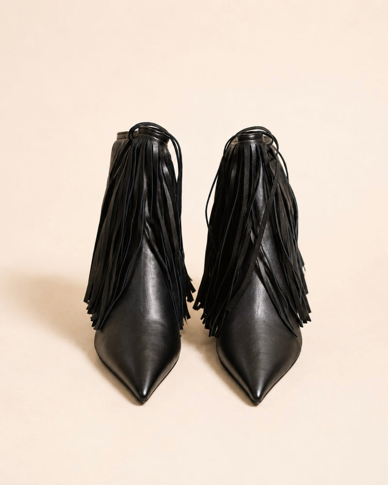 Padma Ankle Boot In Black Lambskin