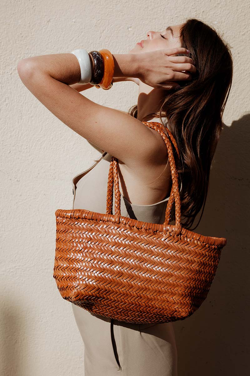 Delhi Medium Tote Bag - Camel