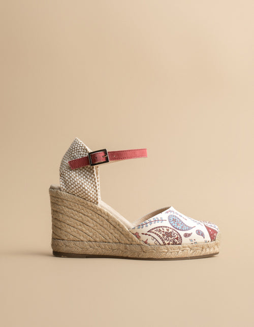 Espadrilles Cala Luna - Toile Motif Provençal - Femme