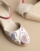 Espadrilles Cala Luna - Toile Motif Provençal - Femme