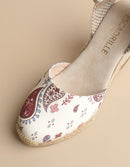 Espadrilles Cala Luna - Toile Motif Provençal - Femme