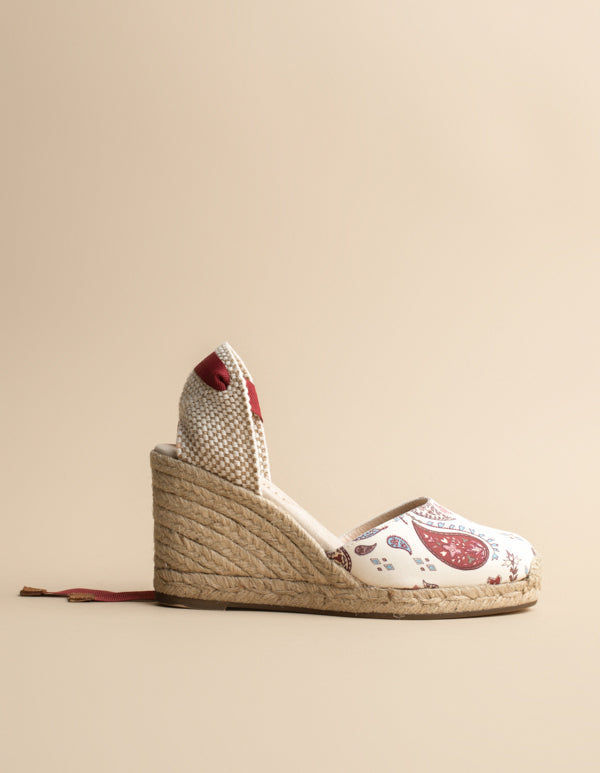 Espadrilles Cala Luna - Toile Motif Provençal - Femme