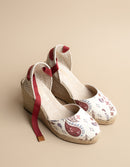 Espadrilles Cala Luna - Toile Motif Provençal - Femme