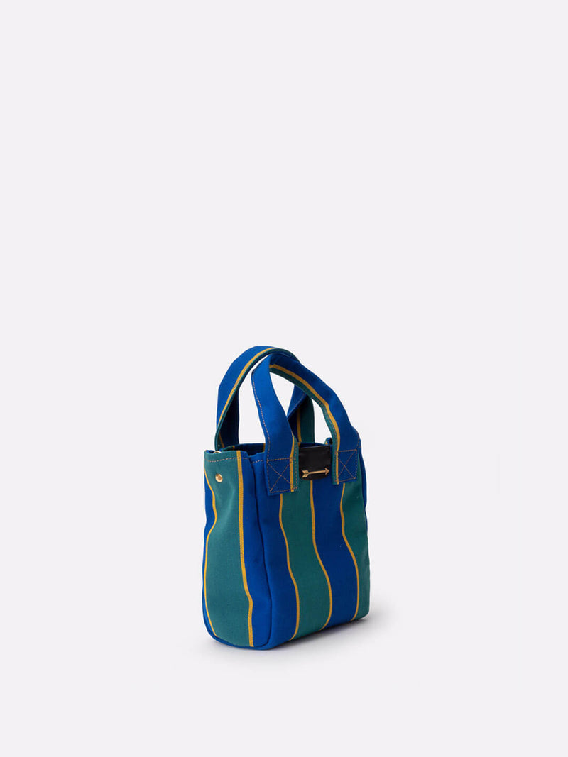 Sac Calypso Rayure Bleue Et Verte