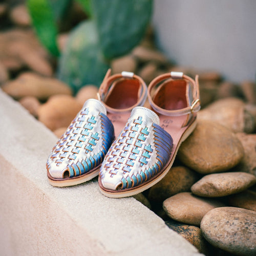 Huaraches Camila - Argent Blue Mermaid