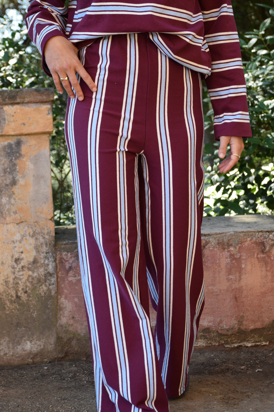 Pantalon Filipa Bordeaux