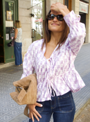 Chemisier À Carreaux Lavande Lucia