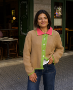 Cardigan Tina Coton Beige
