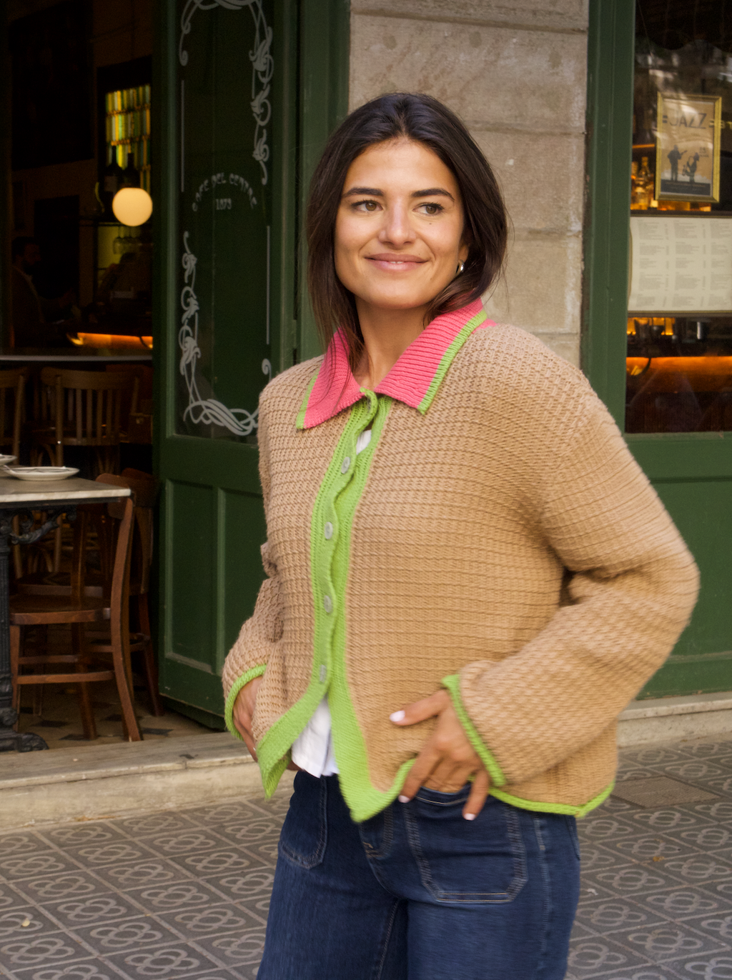 Cardigan Tina Coton Beige
