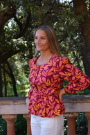 Blouse Beth Flores Burgundy