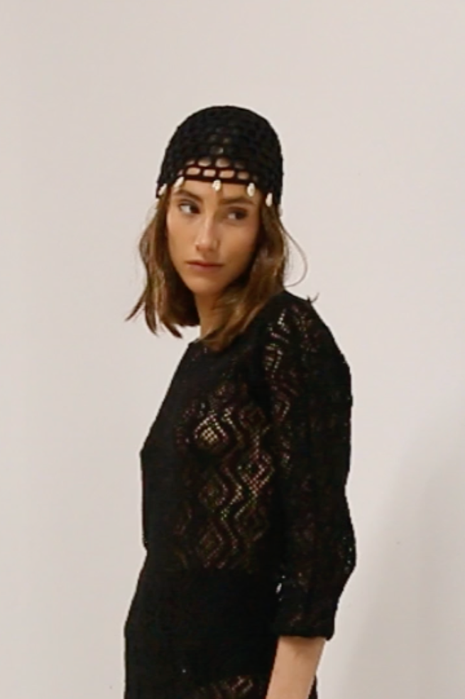 Chapeau Shells Black