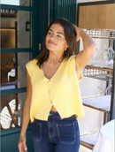 Gilet En Coton Jaune Rous