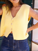 Gilet En Coton Jaune Rous