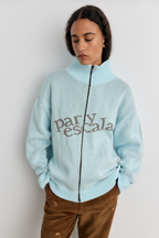 Cardigan Zippé Blue