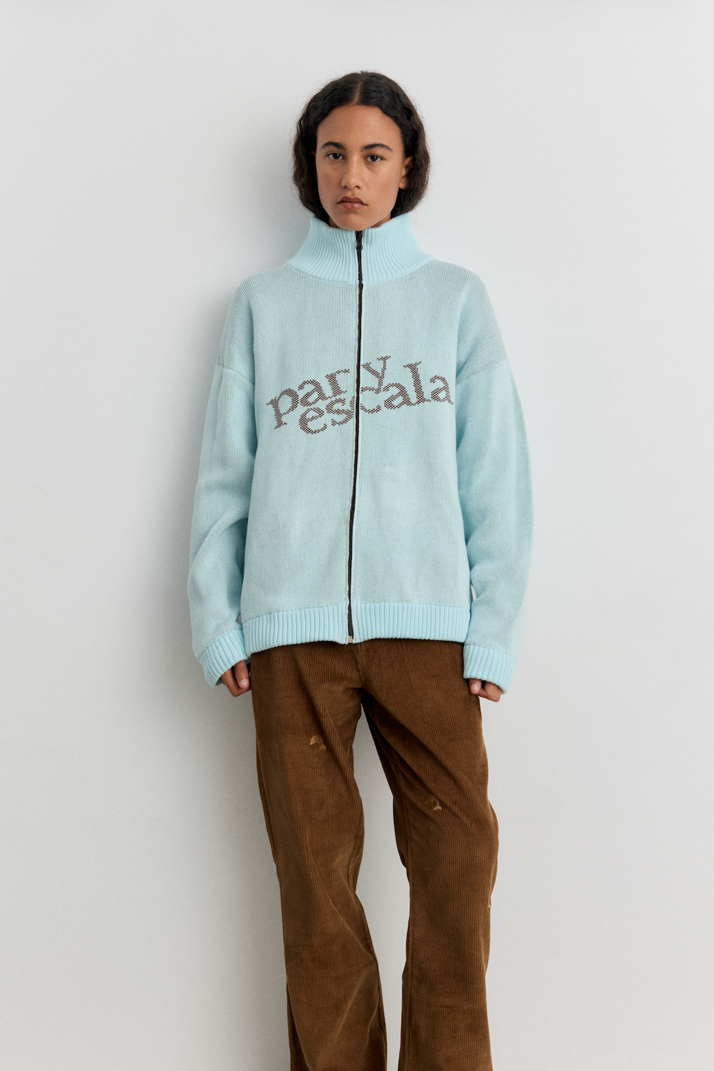 Cardigan Zippé Blue