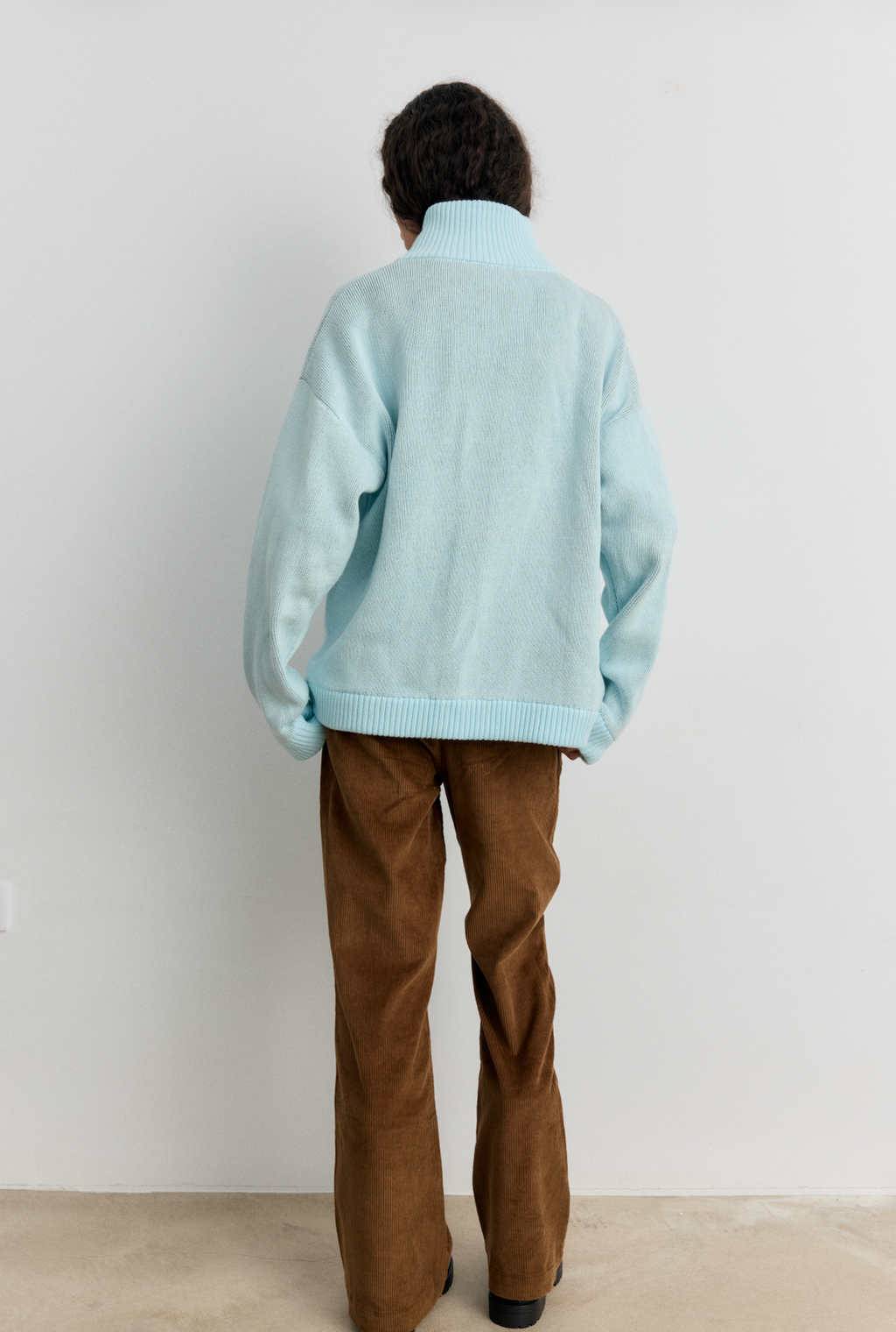 Cardigan Zippé Blue