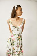 Shisha Linen Long Dress - Floral