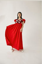Vestido Lunda - Red